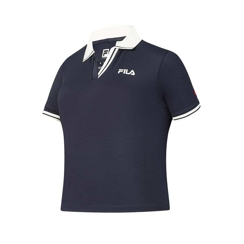 FILA Tennis Polo Shirts Women's Interstellar Blue NV Moderate Other