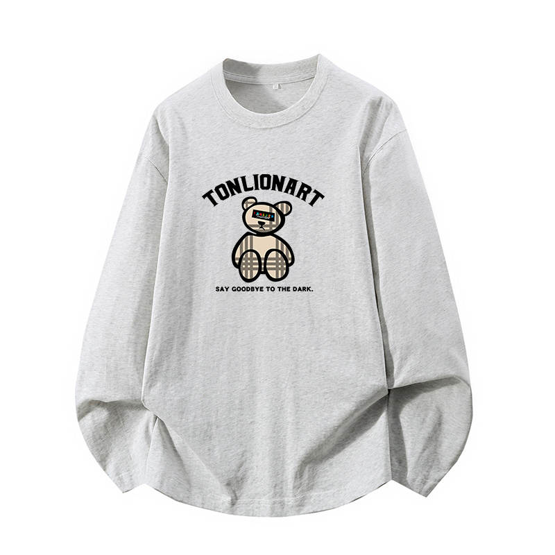 Tonlion T Shirts Unisex Crew Neck Moderate Straight Fit