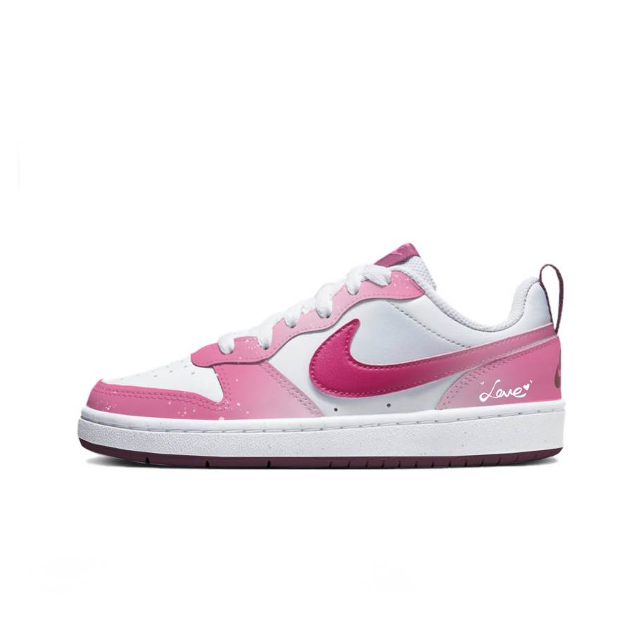 Nike Custom Shoes Nike Court Borough Heart Whisper Cushioning Lightweight Skateboard Shoes Women's