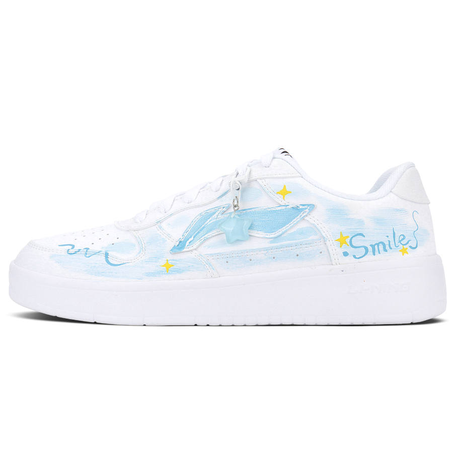 Li-Ning Li Ning Floating Boat Abrasion Resistant Low top Skateboard Shoes Unisex Sky Blue