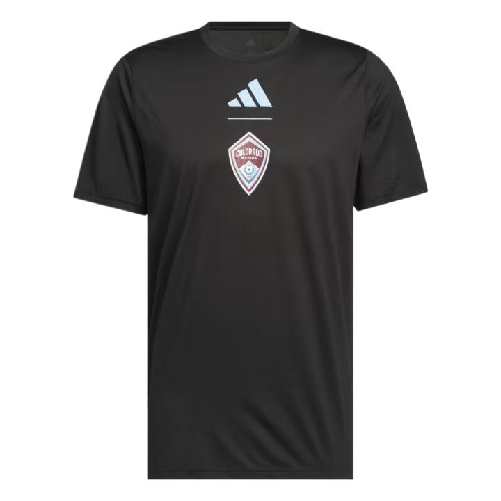Adidas Adidas T Shirts Men's Black/Mls Cod Sr5 Crew Neck Moderate