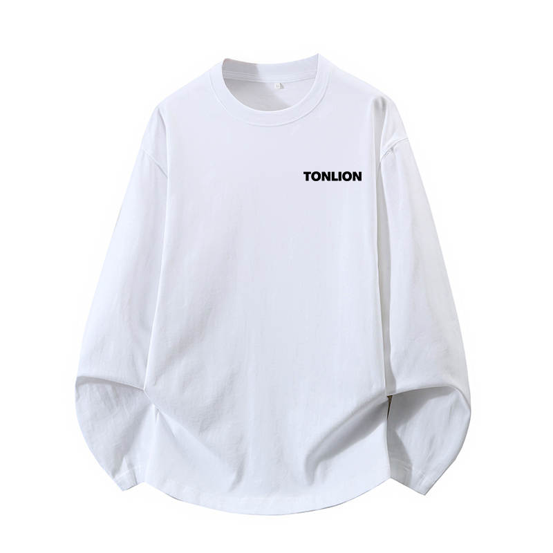 Tonlion T Shirts Unisex Crew Neck Moderate Straight Fit