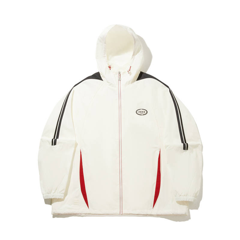 Li-Ning Li Ning Jackets Men's Ivory Hooded Moderate Other