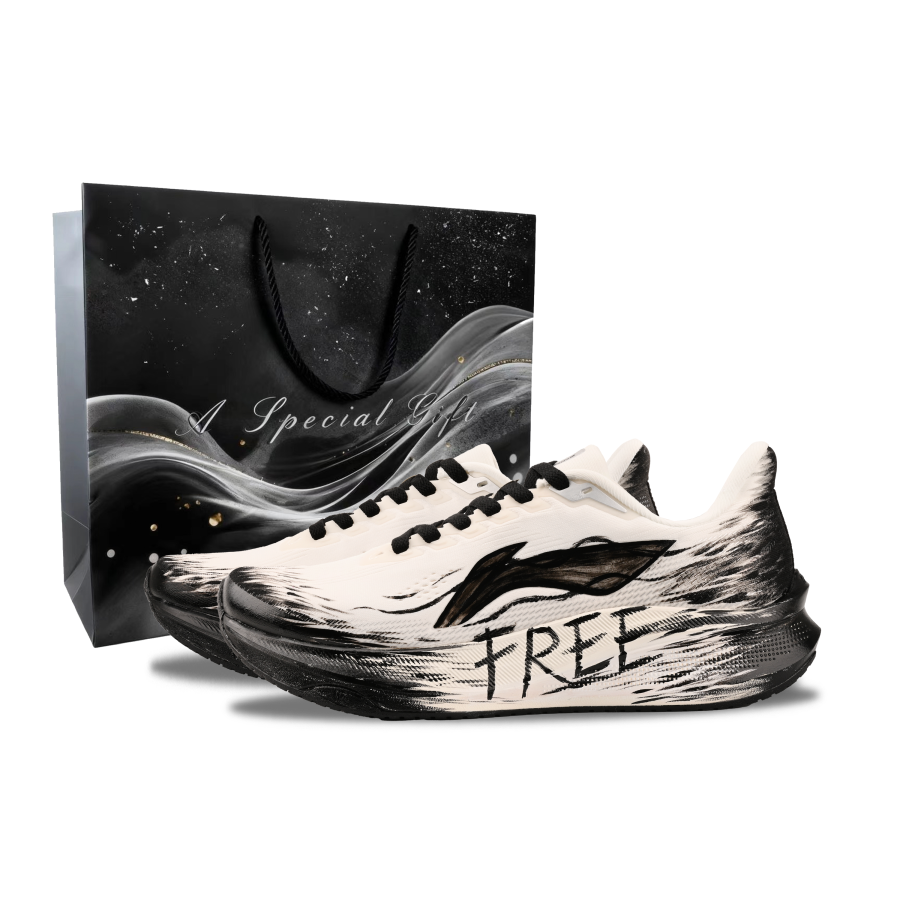 Li-Ning Li Ning Red Hare 9 Cushioning Rebound Slip Resistant Casual Physical Fitness Test & Exam Running Shoes Men's Black