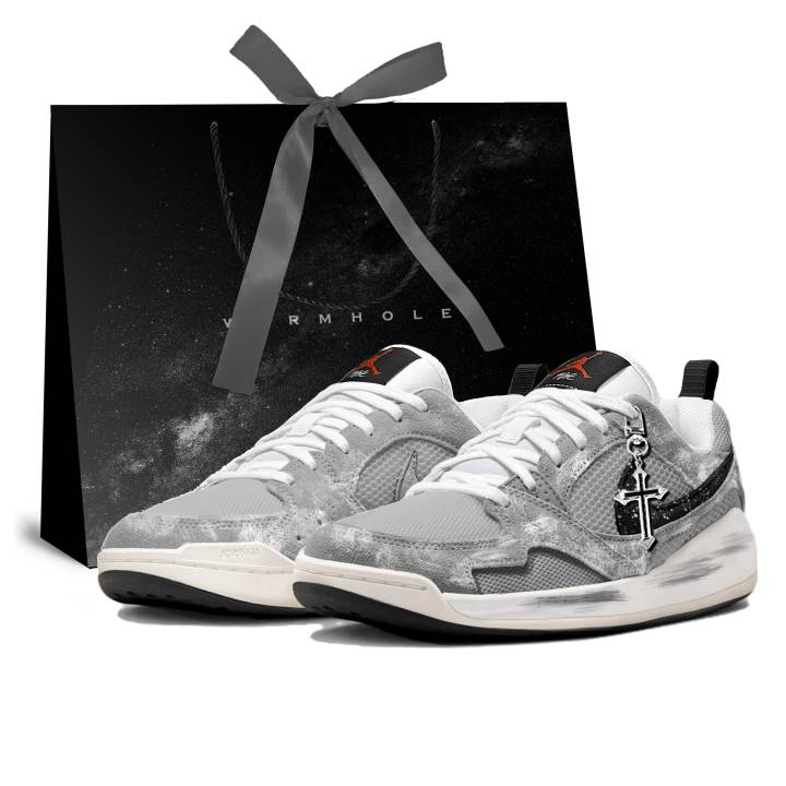 Jordan Jordan CMFT Era Ink Shadow Remnant Mesh, Suede Slip Resistant, Abrasion Resistant, Breathable Low top