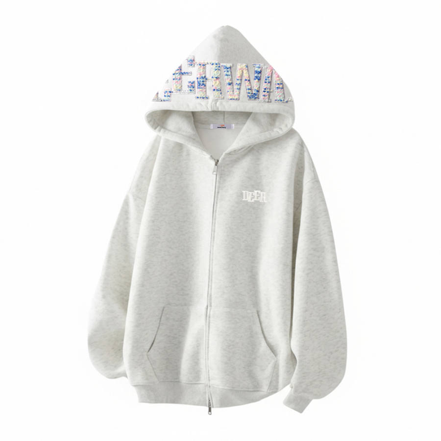 DEERWAY Sweatshirts Unisex Hooded Moderate Cardigan