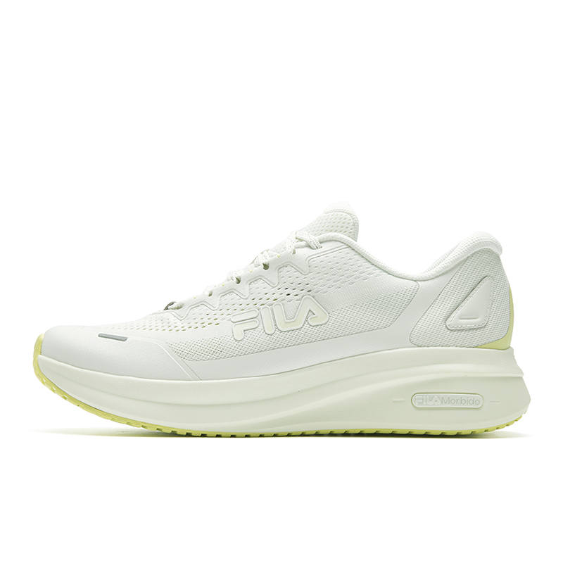 FILA NUVOLE Soft Cloud Cushioning Breathable Lightweight Rebound Running Shoes Men's White Green