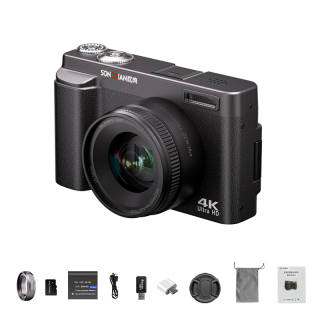 SONGDIAN DC101L Digital Cameras 13MP True to Life Pixel Entry Level Vlog Video Students Flip Screen Selfie