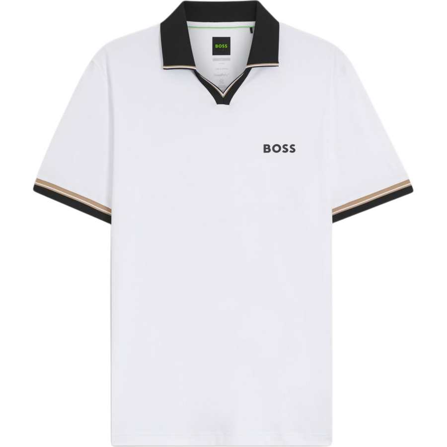 HUGO BOSS Polo Shirts Men's White Seagull Collar Moderate
