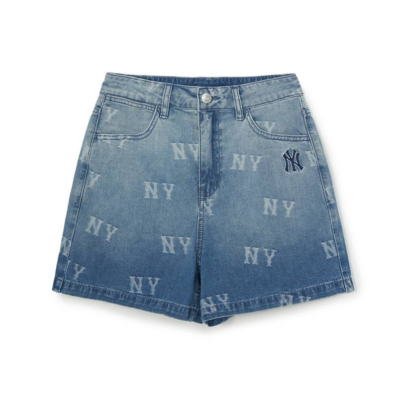 MLB Denim Shorts Women's New York Yankees/Indigo Moderate Other