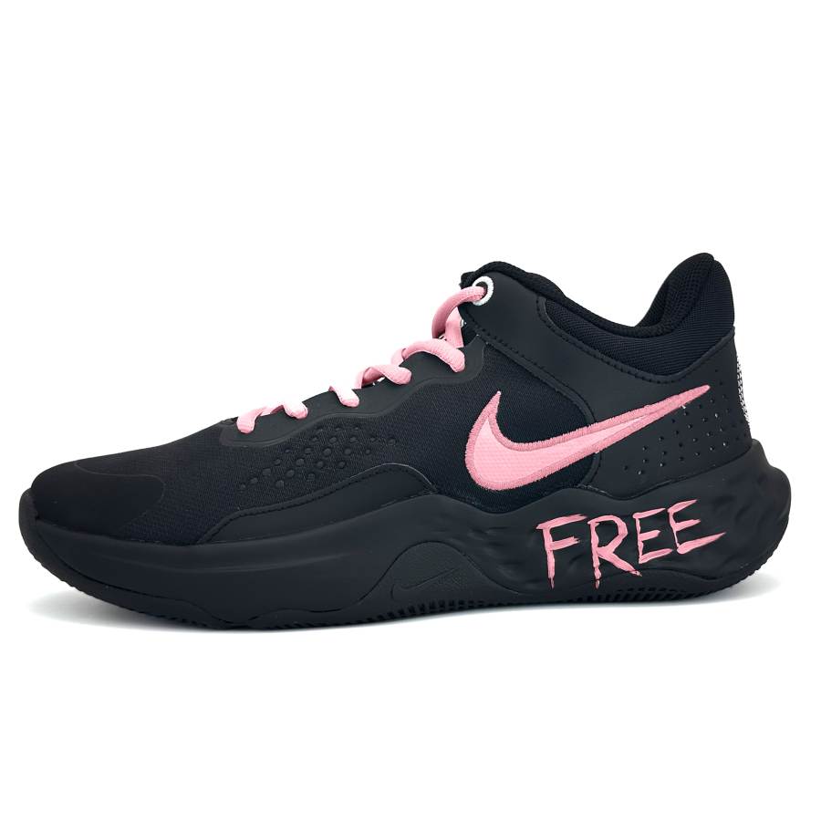Nike Nike Fly By Mid 3 Pink Ink Trend Abrasion Resistant Slip Resistant Mid top Basketball Shoes Men's Pink