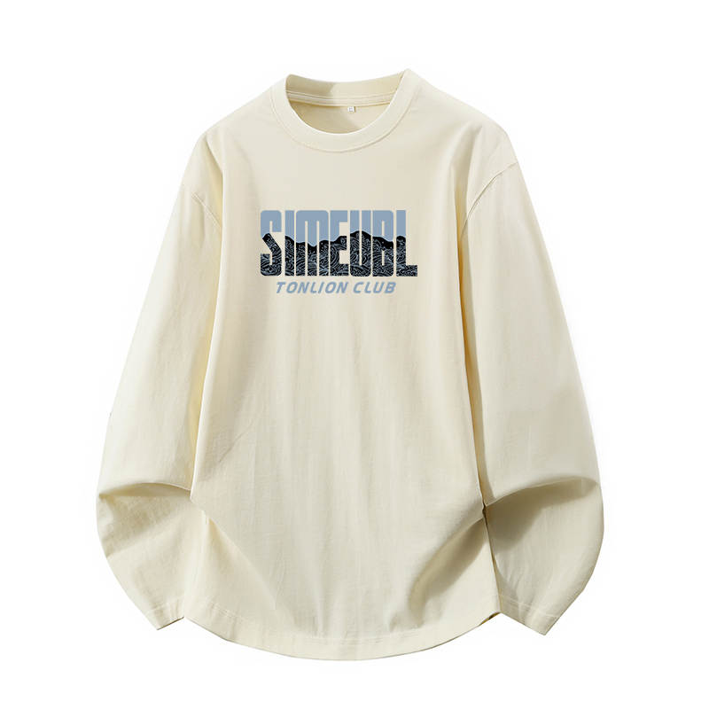 Tonlion T Shirts Unisex Crew Neck Moderate Straight Fit