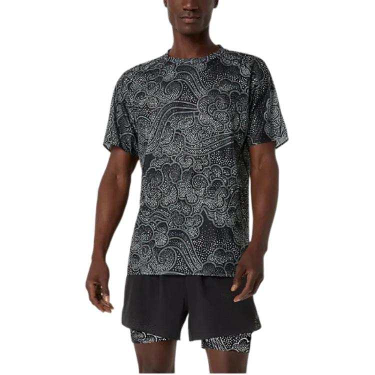 ASICS T Shirts Men's Black Crew Neck