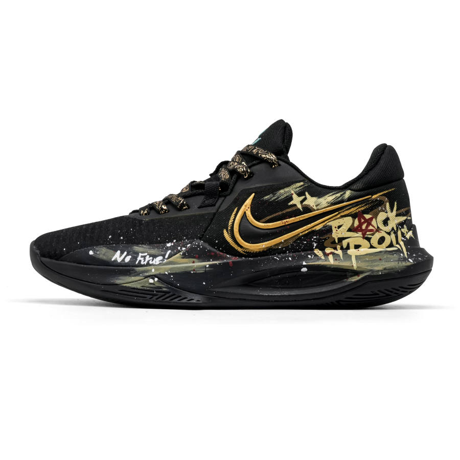 Nike Nike Precision 6 Fiery Gold Low top Basketball Shoes Men's Black Gold