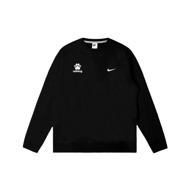 Nike Nike Club Sweatshirts Men's Black Crew Neck Moderate Regular