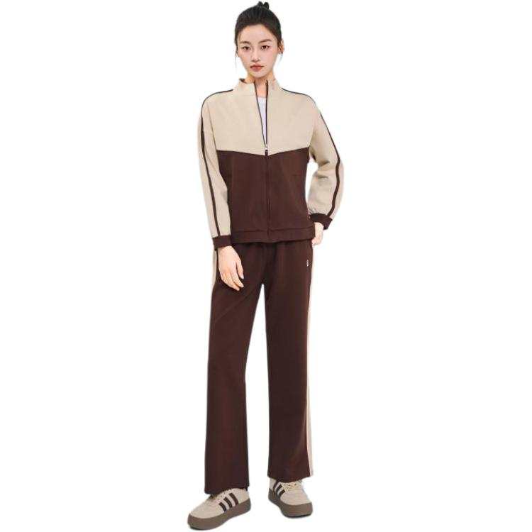 Barbie Fitness Sets Women's Butter Chestnut Stand Collar Moderate