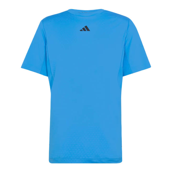 Adidas Adidas D4T T Shirts Men's Bright Blue Crew Neck