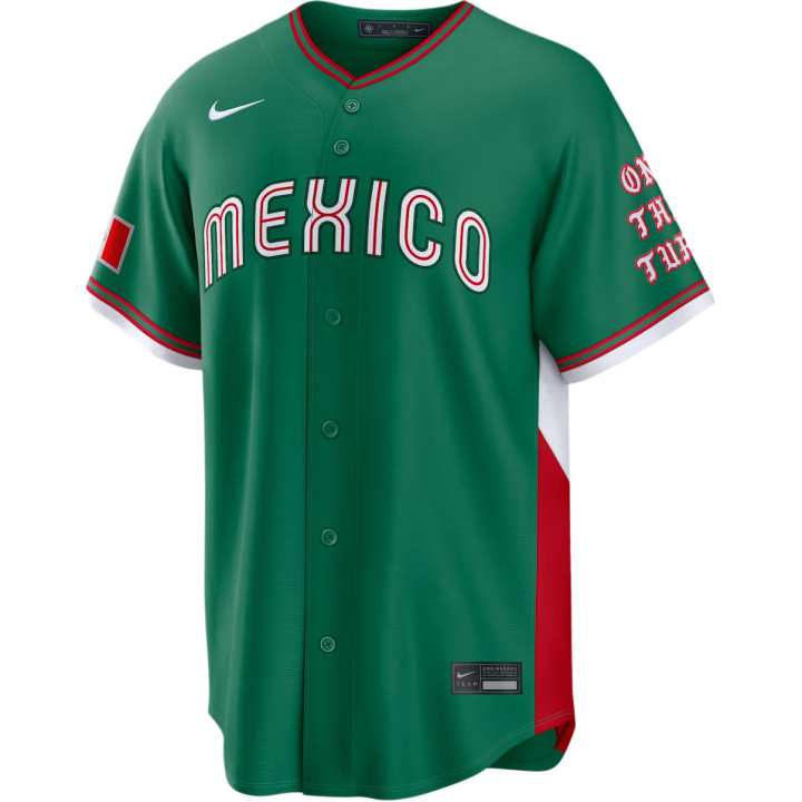 Nike Nike Mexico National Baseball Team 2026 World Baseball Classic Born x Raised Men's Nike Stadium Jersey