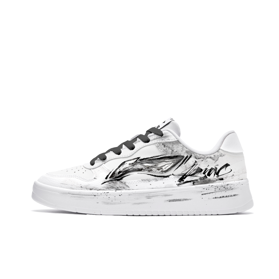 Li-Ning Li Ning Ink Shadow Swift Wind Cushioning Low top Skateboard Shoes Men's White Black