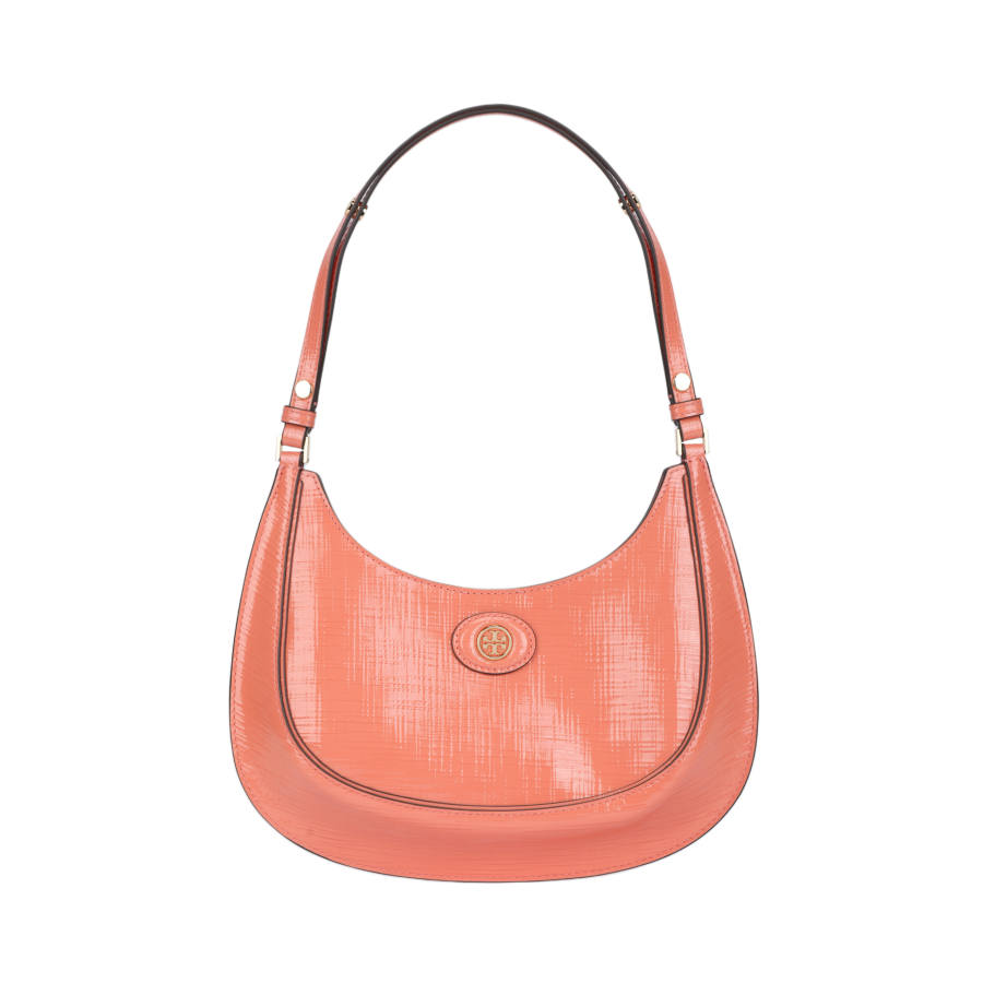 TORY BURCH Robinson Cow Leather Shoulder Bag, Crescent Bag, Handbag, Shoulder Bag Regular Women's