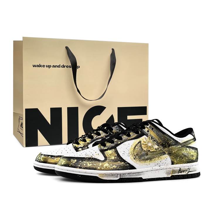 Nike Nike Dunk Special Shopping Bag Leather Abrasion Resistant Lightweight Breathable Low top Skateboard Shoes Unisex