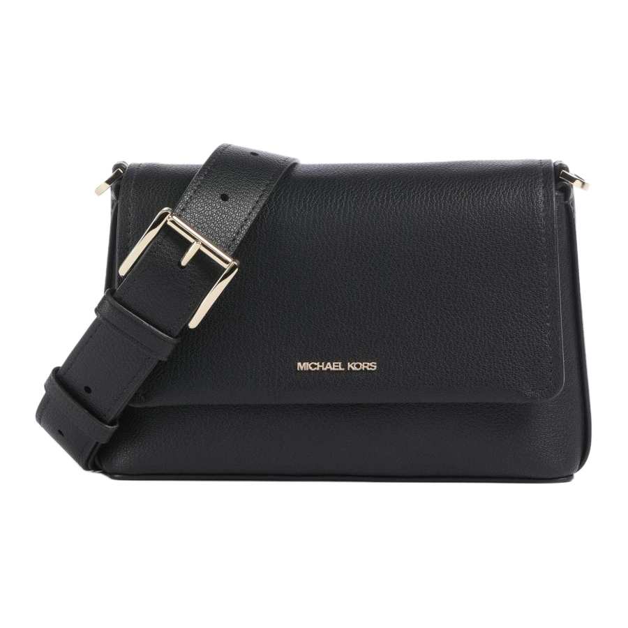 MICHAEL KORS Nessa Leather Shoulder Bag, Crossbody Bag Small Women's Black