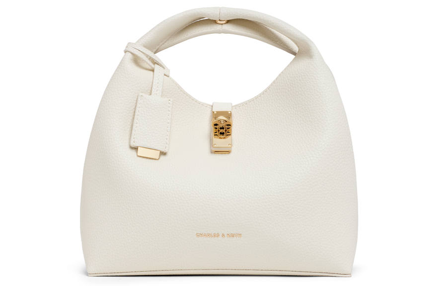 CHARLES&KEITH Synthetic Leather Basket Bag Bucket Bag Handbag, Crossbody Bag Medium Women's Multicolor