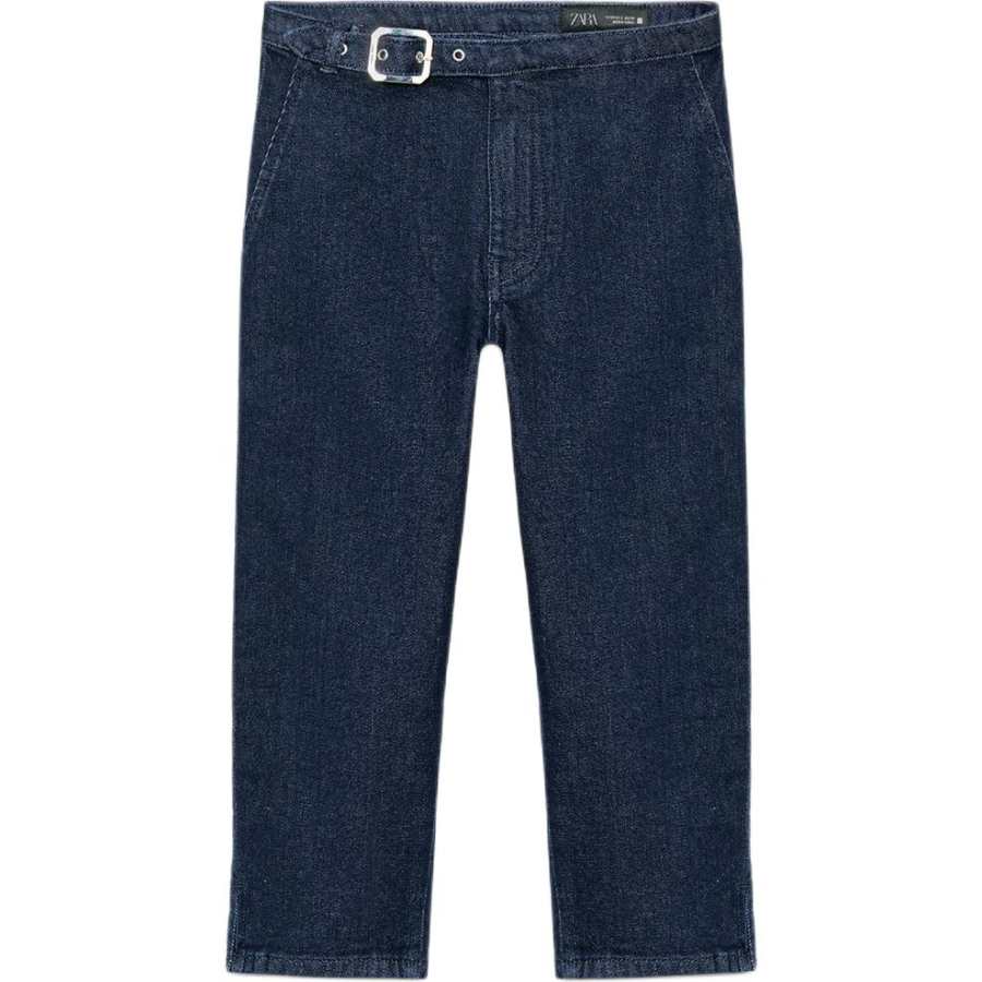 ZARA Denim Shorts Women's Blue Moderate