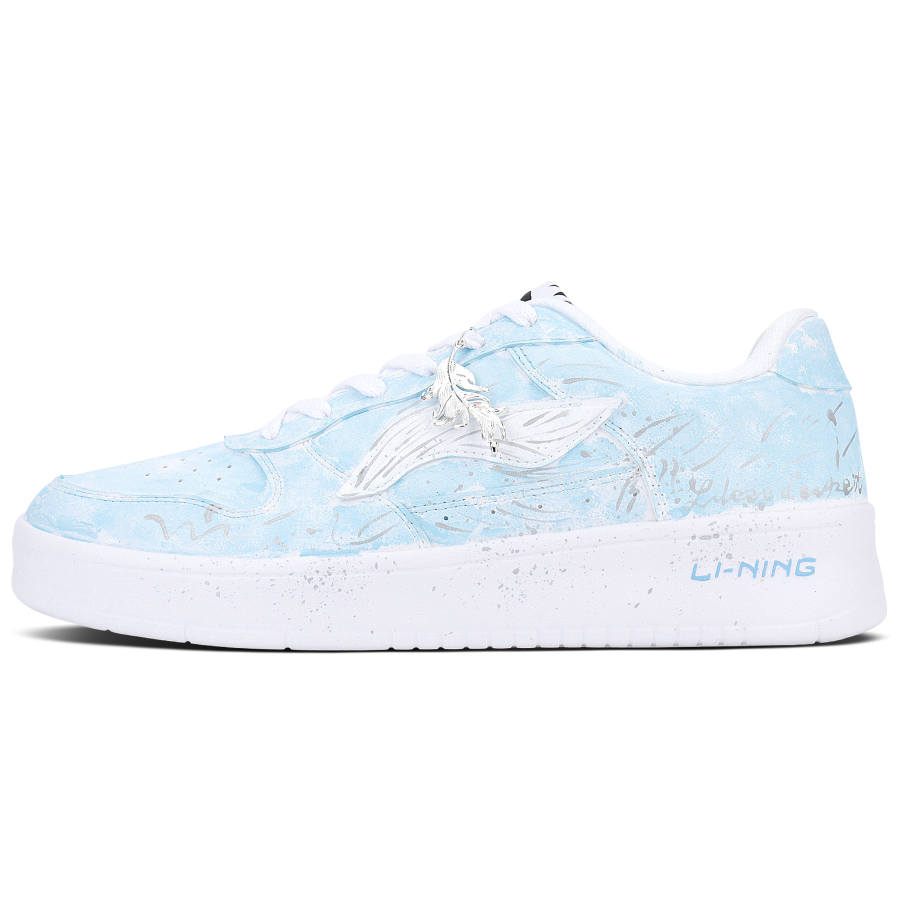 Li-Ning Li Ning Floating Boat Abrasion Resistant Low top Skateboard Shoes Unisex Sky Blue