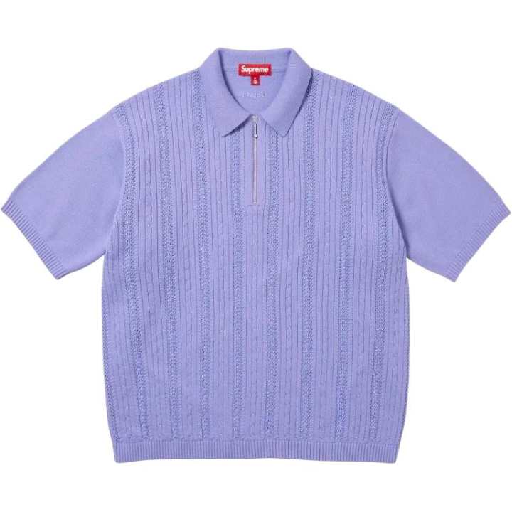 Supreme Supreme SS26 WEEK1 Beaded Zip Polo Shirt Unisex