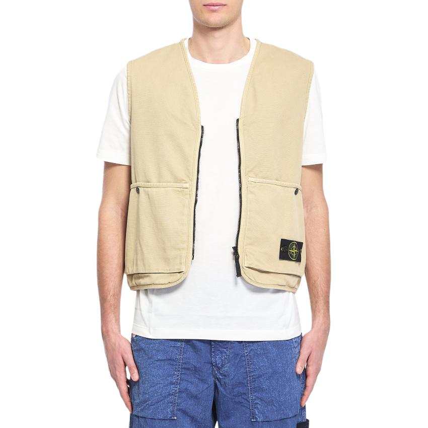 STONE ISLAND Stone Island Oversized Logo Patch Vest