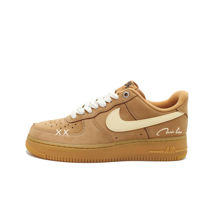 Nike Nike Air Force 1 Iced Americano, Ambient Suede Height Increasing Abrasion Resistant Low top Skateboard Shoes Unisex