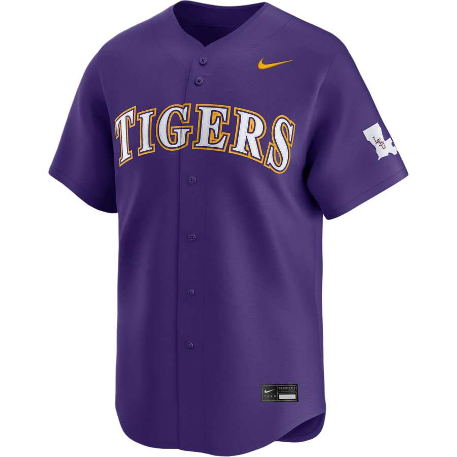 Nike Nike Lsu Wordmark Men's Nike College Limited Baseball Jersey