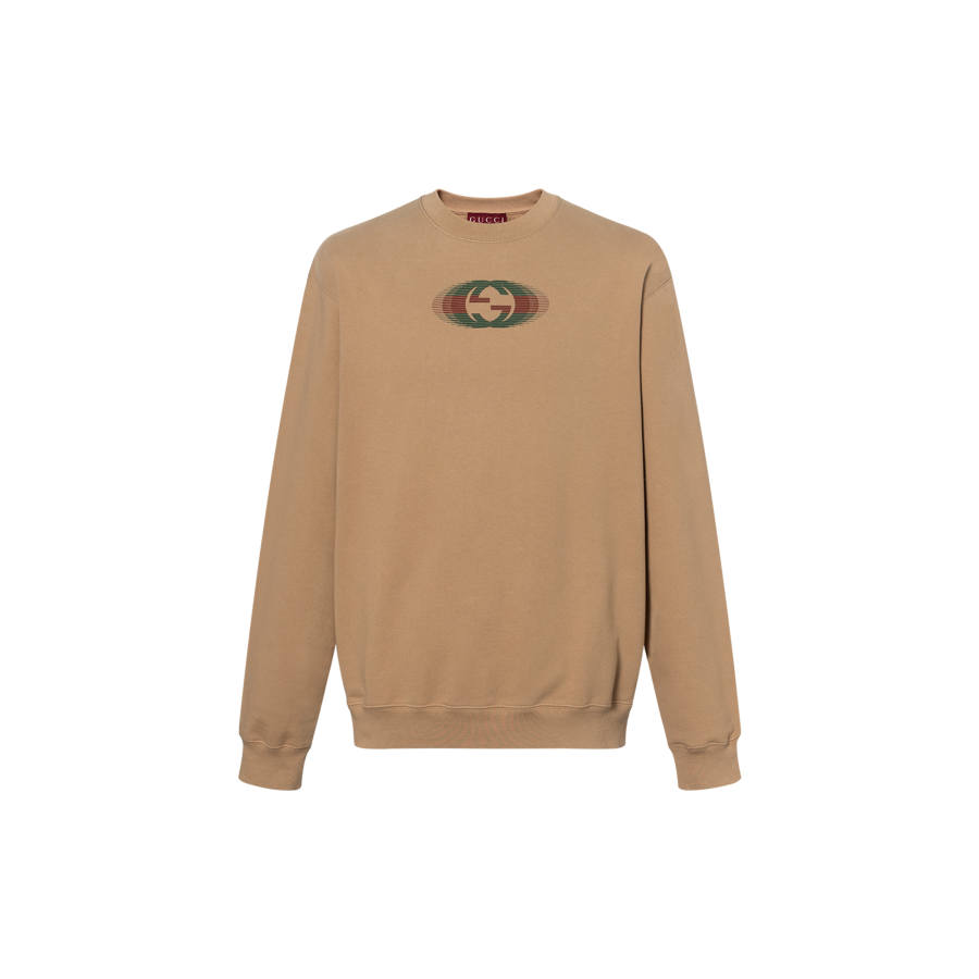 GUCCI Logo Printed Crewneck Sweatshirt
