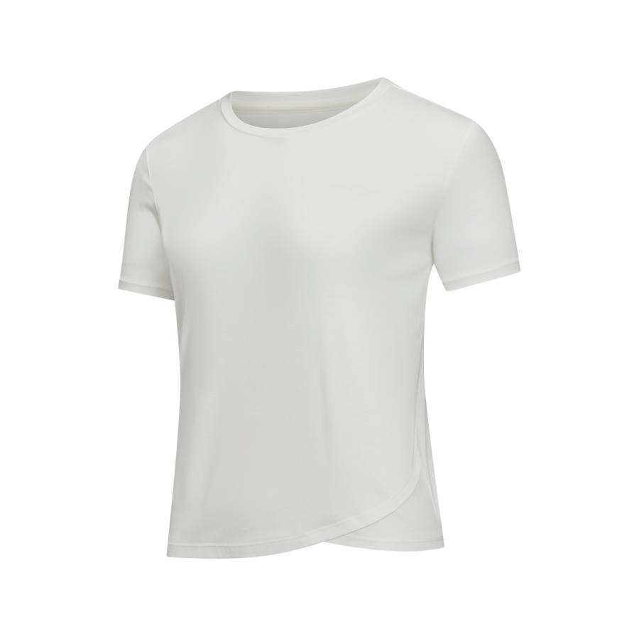 Saucony T Shirts Women's Cream White Crew Neck Moderate