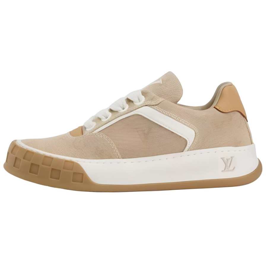 LOUIS VUITTON Tilted Low top Canvas Shoes Unisex Light Umber