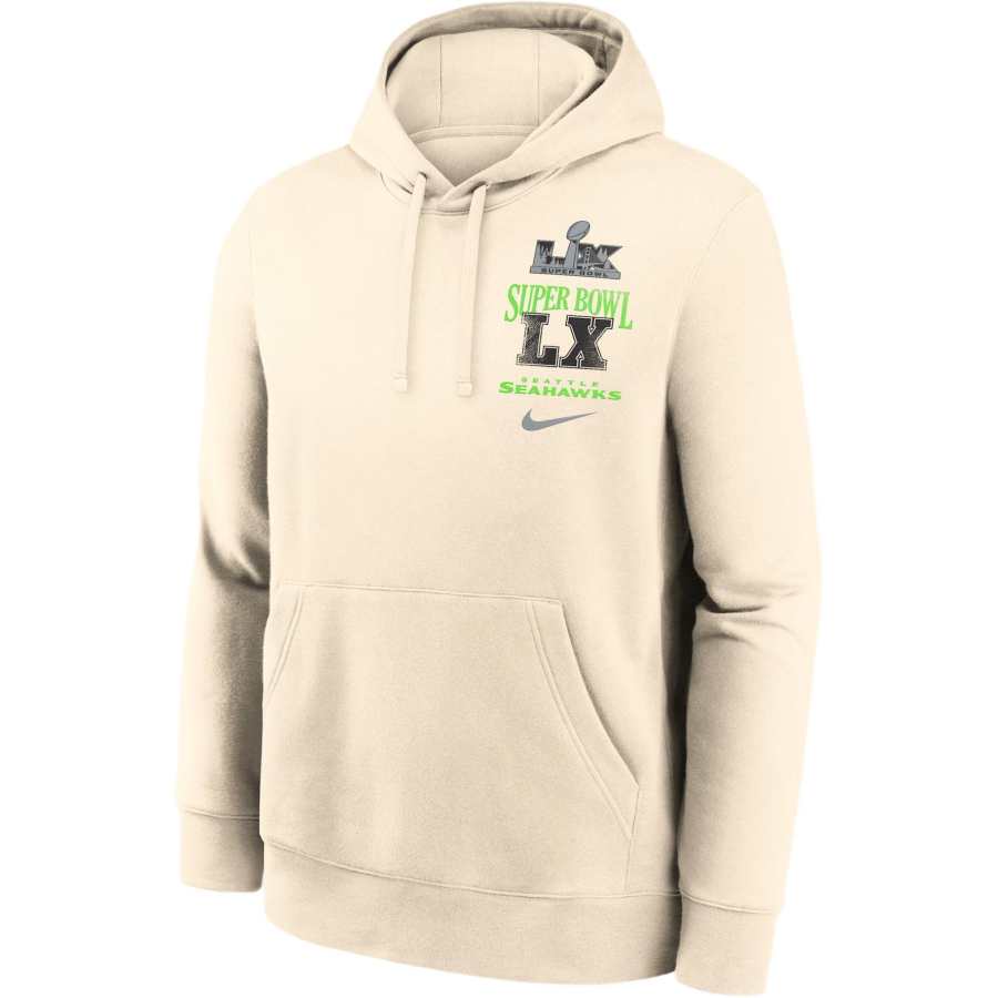 Nike Nike Seattle Seahawks Super Bowl Lx Champions Long Ball Club Men's Nike Nfl Pullover Hoodie