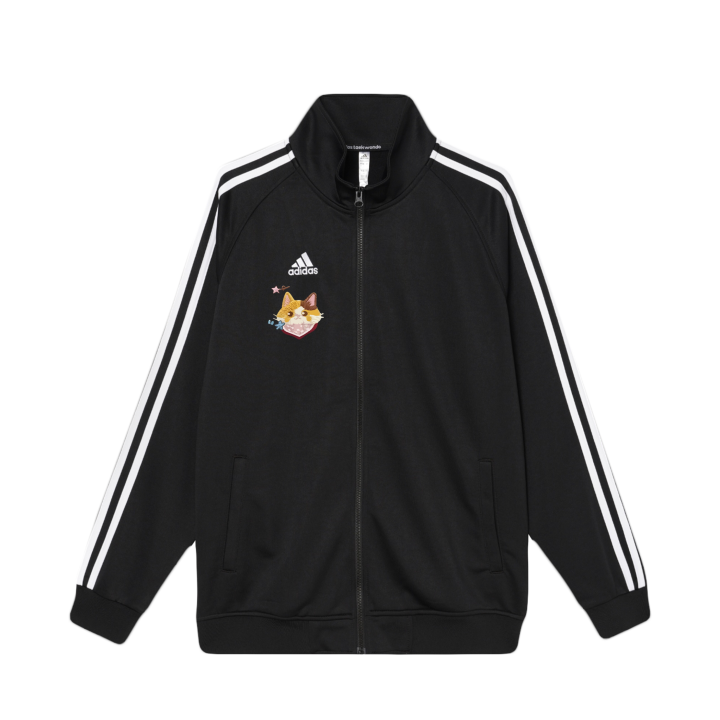 Adidas Adidas 3 Stripes Jackets Unisex Black Stand Collar Moderate Other