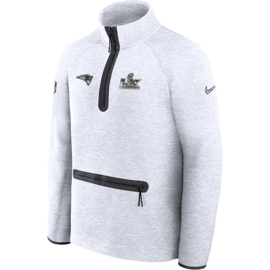 Nike Nike New England Patriots Super Bowl Lx Opening Night Tech Fleece Men's Nike Nfl 1/2-Zip Top