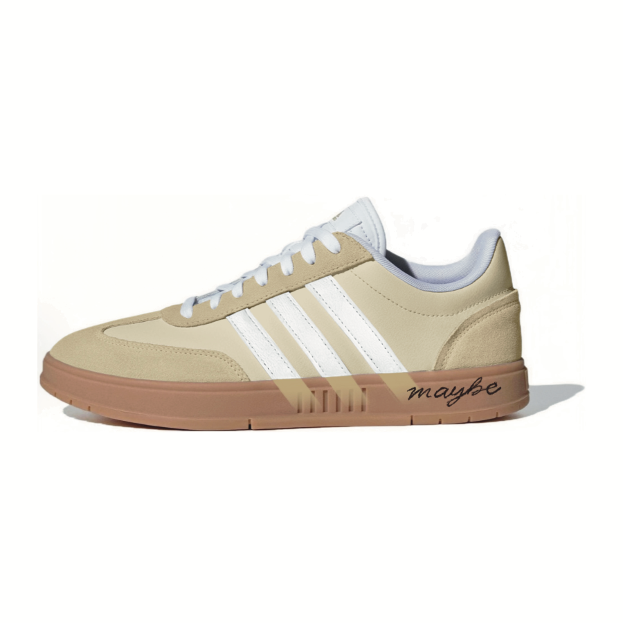 Adidas Adidas Gradas Maris Sal Custard Leather Abrasion Resistant Low top German Army Trainers Unisex