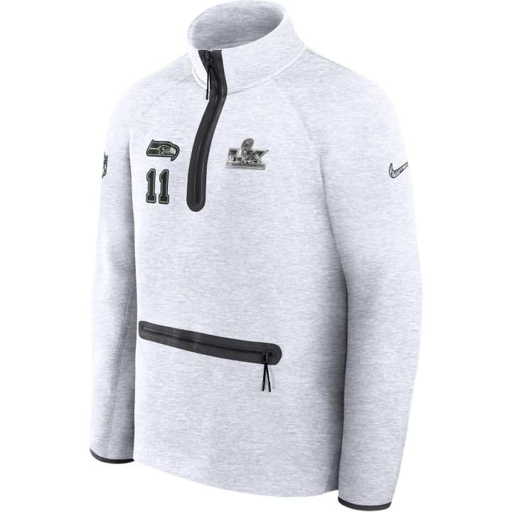 Nike Nike Seattle Seahawks Jaxon Smith-Njigba Super Bowl Lx Opening Night Tech Fleece Men's Nike Nfl 1/2-Zip Top