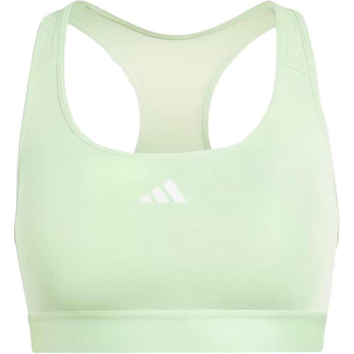 Adidas Adidas Powerreact Training Medium Support Hyperglam Bra Women's Green