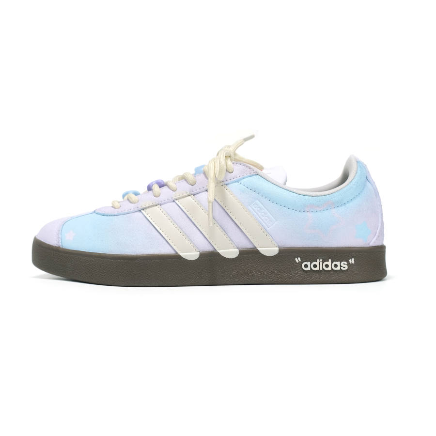 Adidas Adidas Vl Court Classic Daydreaming Leather Low top Skateboard Shoes Unisex Blue