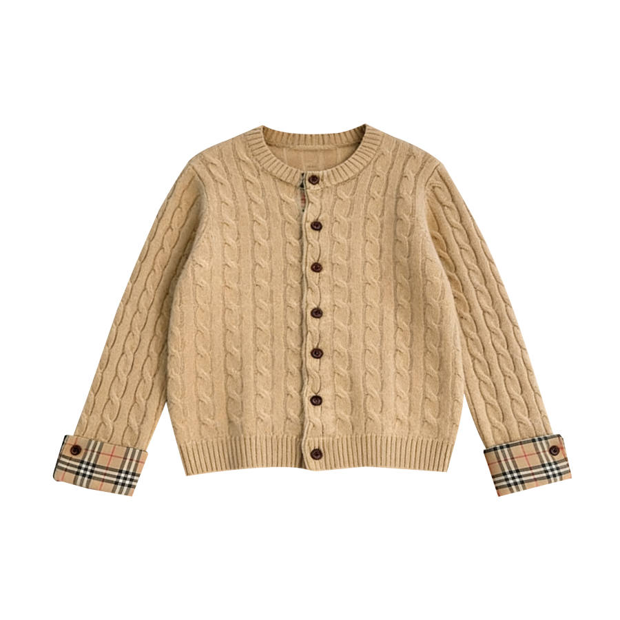 PAVLISOVA Knitwear Women's Stand Collar Thickened Cardigan