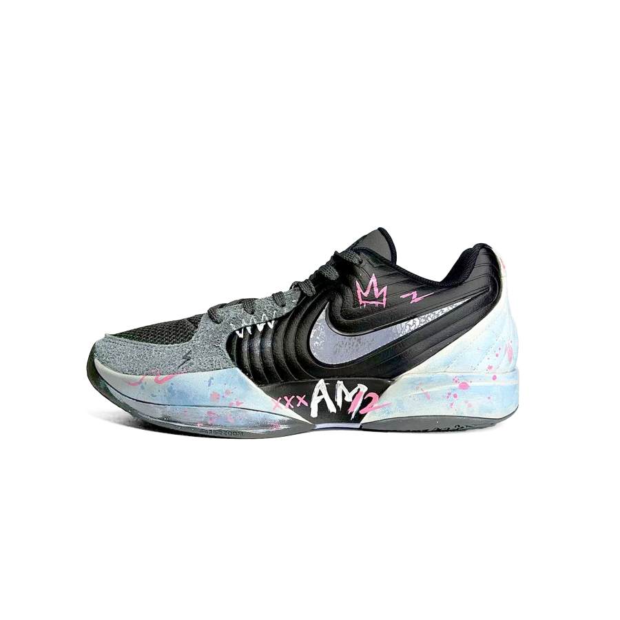 Nike Nike Ja Morant 2 Cushioning Slip Resistant Abrasion Resistant Low top Basketball Shoes Men's Black Blue