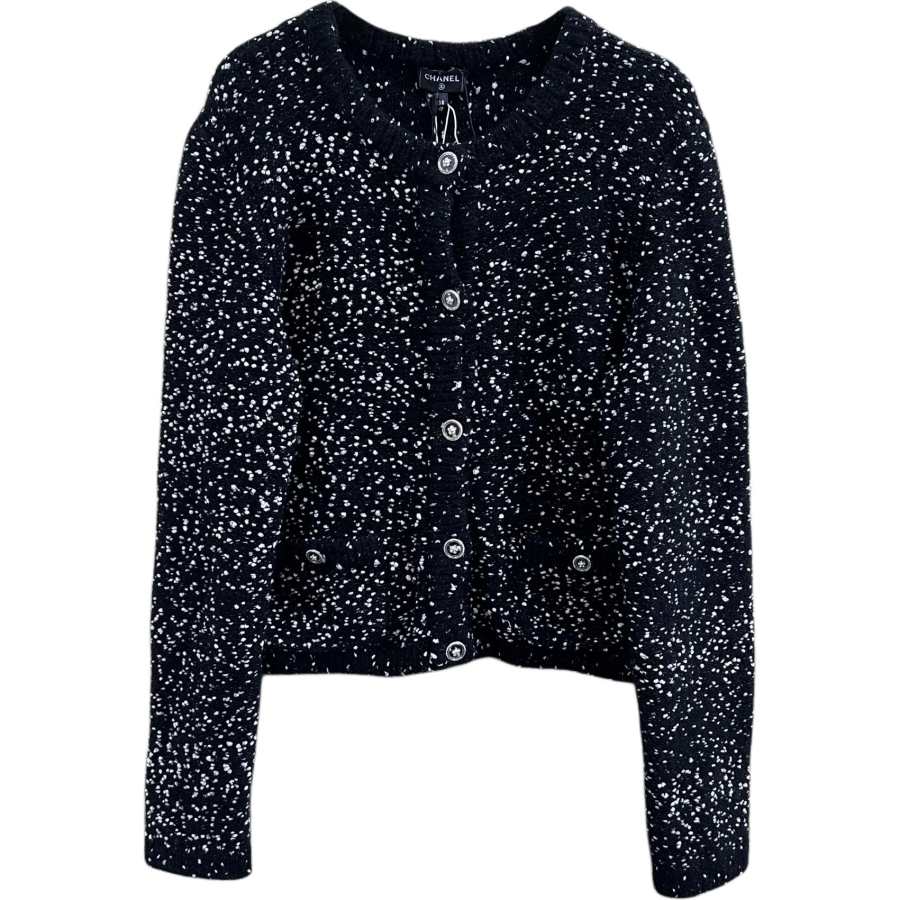 CHANEL Knitwear Women's Black Crew Neck Moderate Other