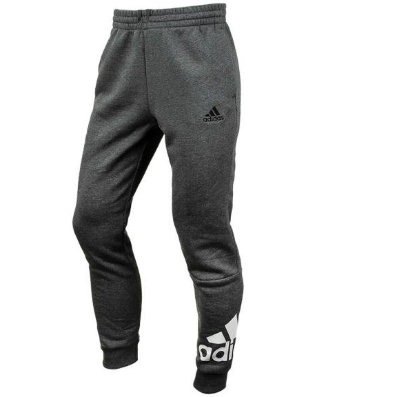 Adidas Adidas ESSENTIALS Knitted Sweatpants Men's Gray Moderate Cuffed Pants
