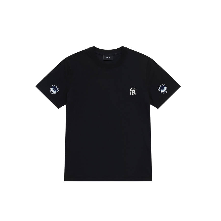 MLB T Shirts Unisex Black Crew Neck Moderate Straight Fit