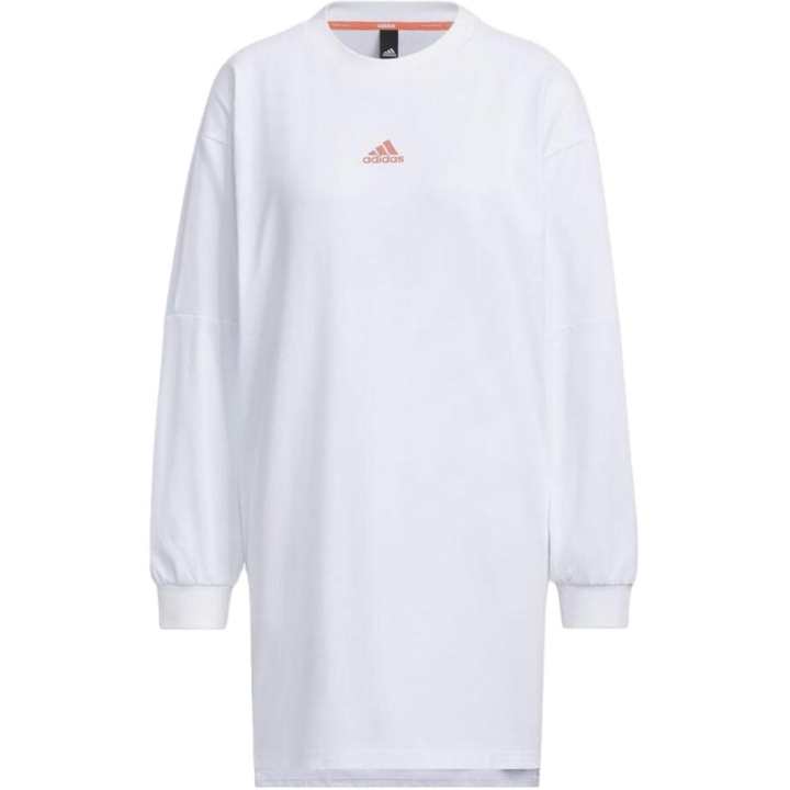 Adidas Adidas Drop Shoulder Sleeve T Shirt Women's White