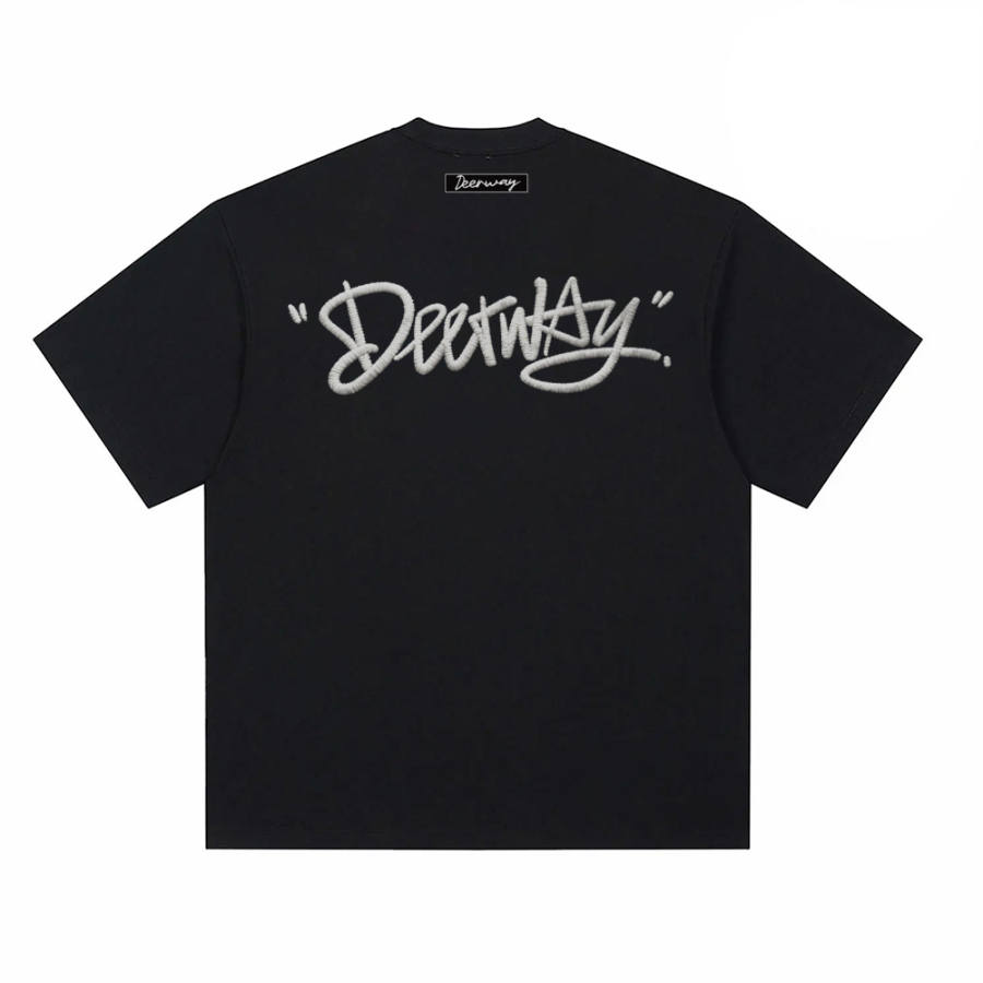 DEERWAY T Shirts Unisex Crew Neck Moderate Straight Fit